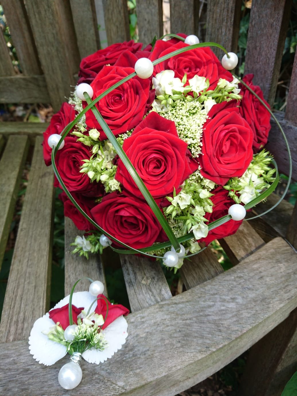 IMG-20200303-WA0023.jpg Buchet mireasa si cocarda mire - imagine 1