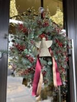 CORONITA ARTIFICILA CU INGERAS METALIC AURIU - imagine 2