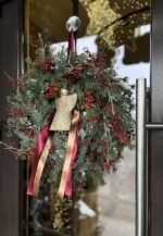 CORONITA ARTIFICILA CU INGERAS METALIC AURIU