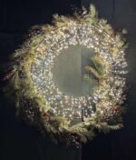 CORONITA METALICA CU LEDURI DIAMETRU 50 CM