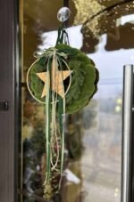 CORONITA MOOS ARTIFICIAL STEA METALICA AURIE SI FUNDITE - imagine 3