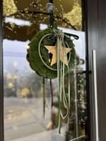 CORONITA MOOS ARTIFICIAL STEA METALICA AURIE SI FUNDITE