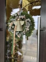 CORONITA DIN PIN ARTIFICIAL CONURI NINSE SI INGERAS METALIC AURIU - imagine 3