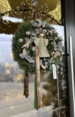 CORONITA DIN PIN ARTIFICIAL CONURI NINSE SI INGERAS METALIC AURIU - imagine 5