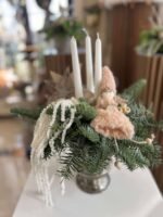 CUPA METALICA ARGINTIE CU CETINA NATURALA NOBILIS LUMANARI STELUTA SI INGERAS - imagine 5