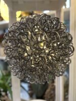 GLOB METALIC SAMPANIE 100 LED DIAMETRU 40 CM LUMINA CALDA