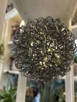 GLOB METALIC SAMPANIE 100 LED DIAMETRU 40 CM LUMINA CALDA - imagine 5