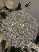 GLOB METALIC SILVER 100 LED LUMINA CALDA DIAMETRU 40CM